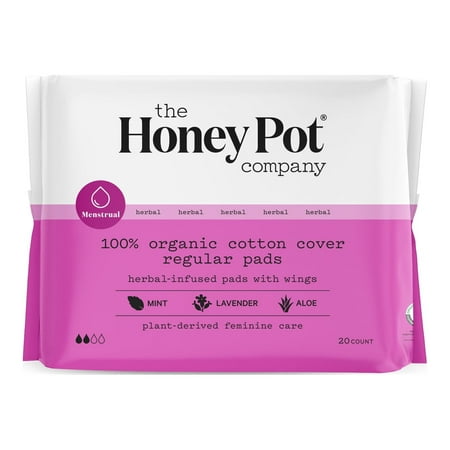 https://i5.walmartimages.com/seo/The-Honey-Pot-Company-Herbal-Regular-Pads-with-Wings-Organic-Cotton-Cover-20-ct_6e9c2cde-01b3-4c48-8258-edfe1855e4b5.7d1a2bad25030f6d7d119200cfef1311.jpeg?odnHeight=450&odnWidth=450&odnBg=FFFFFF