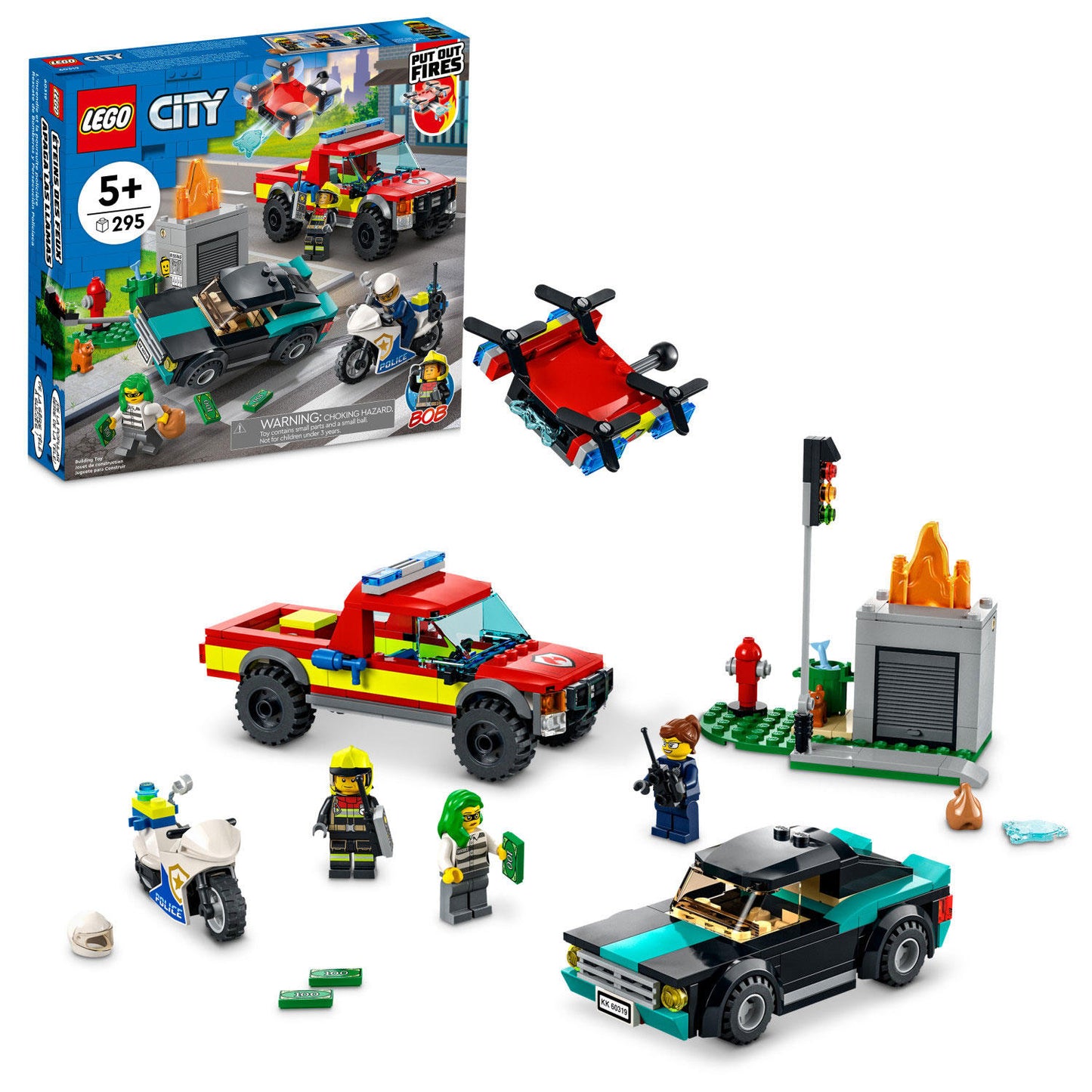 LEGO - City Fire Rescue & Police Chase 60319