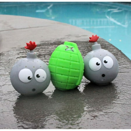 (3 Pack) Aqua Splash Drenchers Splashin' Water Bombs Reusable Water Toys for Pool, Beach and Bath