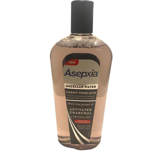 Asepxia Micellar Cleansing Water with Activated Charcoal  Oil Free Waterproof Makeup Remover  13.5 oz