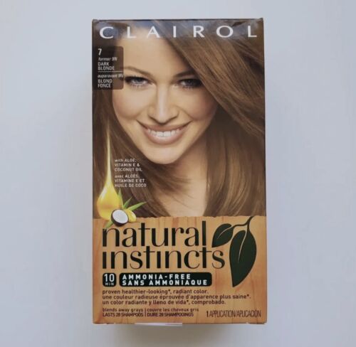 Clairol Natural Instincts Demi-Permanent Hair Color - 7 Dark Blonde, Coastal Dune - 1 Kit