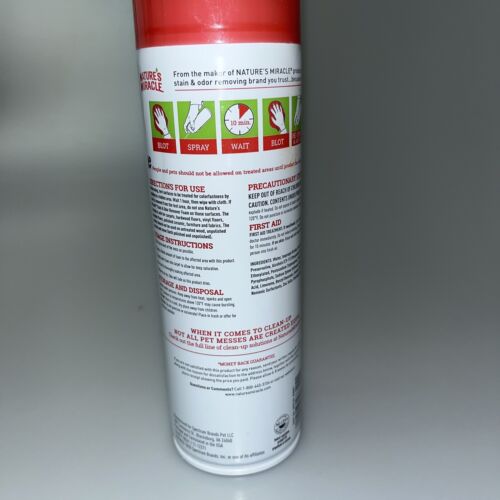 Nature s Miracle Stain and Odor Remover Foam Aerosol