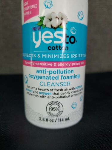 Yes To Cotton Anti-Pollution Oxygenated Foaming Cleanser, 3.8 oz