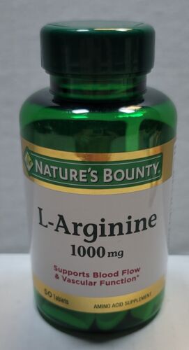 Nature s Bounty L-Arginine Capsules  1000 Mg  50 Ct