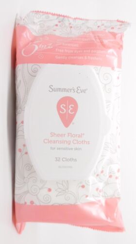 Summer s Eve Sheer Floral Daily Refreshing Feminine Wipes  pH balanced  32 count