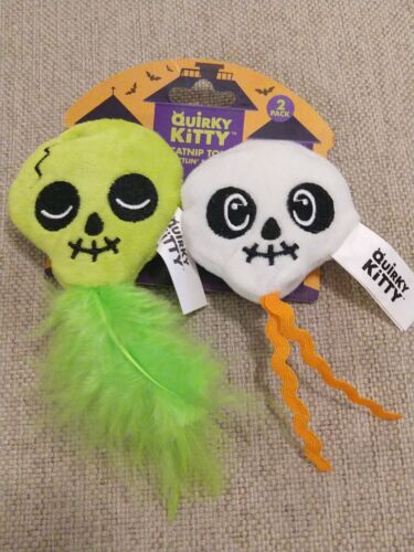Halloween Quirky Kitty Rattlin' Bones Cat Toy