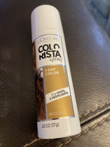 L Oreal Paris Colorista Makeup Temporary 1-Day Hair Color Spray  Gold  2 oz