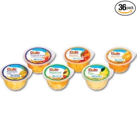 36 PACKS: Dole Mandarin Oranges in Light Syrup, 4-Ounce Containers