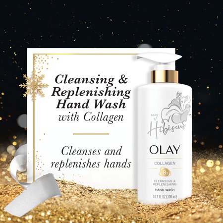 (40% Value) Olay Holiday Gift Set with Collagen Body Wash  17.9 oz  Collagen Hand and Body Lotion  6 oz  and Collagen Hand Wash  10.1 oz