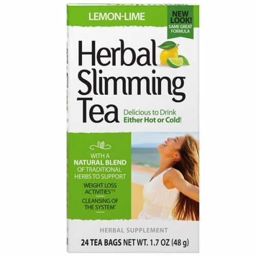 21st Century Herbal Slimming Tea, Lemon-Lime, Caffeine Free, 24 Tea Bags, 1.7 oz (48 g)