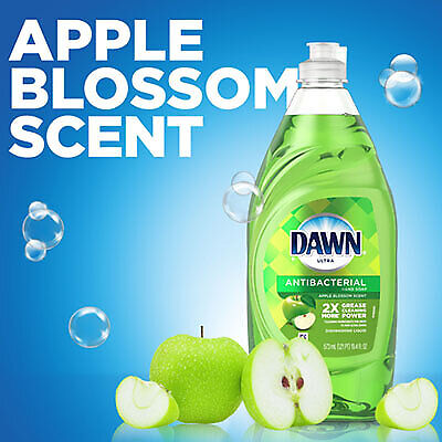 Dawn Ultra Antibacterial Dishwashing Liquid Dish Soap, Apple Blossom Scent - 38 fl oz