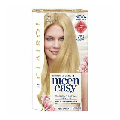 Clairol Nice  n Easy Sun Kissed Permanent Hair Color  9.598 Natural Extra Light Neutral Blonde