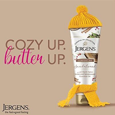 Jergens Hand and Body Lotion  Body Butter with Vanilla and Pure Sandalwood Essential Oils  7 Oz