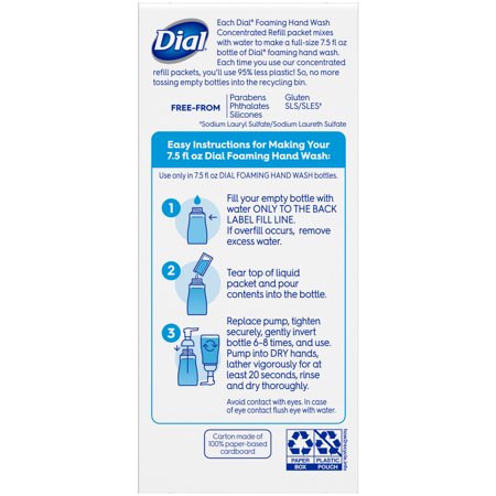 Dial Foaming Hand Wash Concentrated Refill  Sea Breeze-scented  2 pack  1.68 fl oz