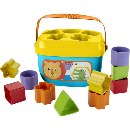 Fisher-Price Baby’s First Blocks Shape-Sorting Toy  Set of 10  for Infants 6+ Months