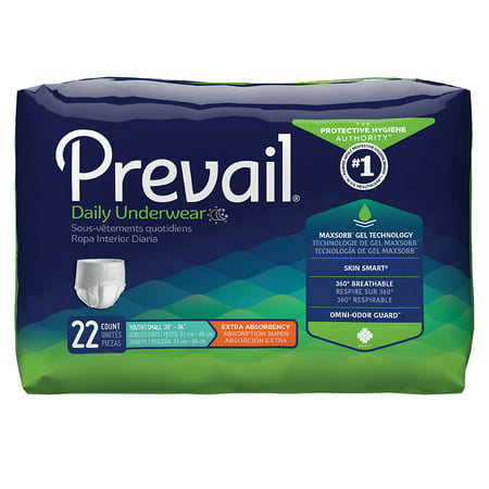 Prevail Daily Disposable Underwear Small Youth  PV-511  Extra  22 Ct