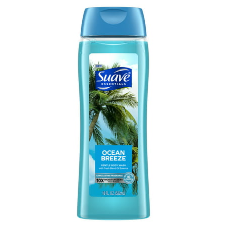 Suave Essentials Gentle Body Wash  Ocean Breeze  18 oz