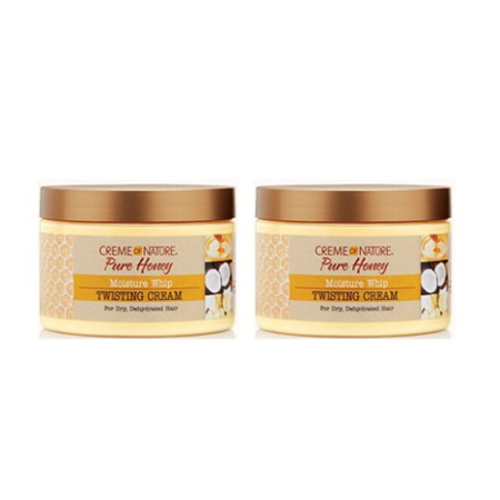 (2 Pack) Cream Of Nature Argan Oil Con Honey Twisting Cream