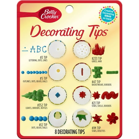 Betty Crocker Decorating Tips, 8 Pack