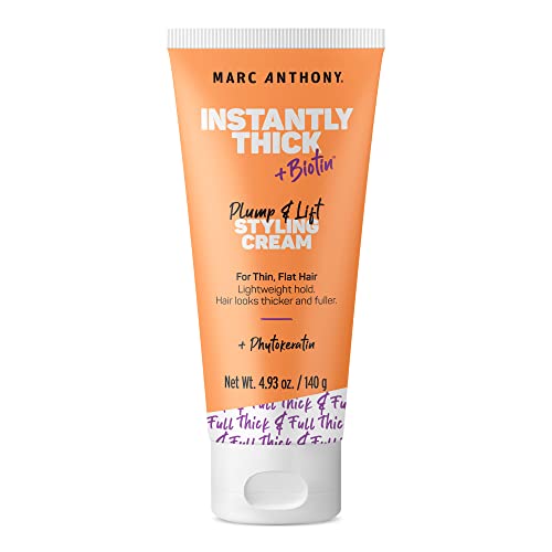 Marc Anthony Instantly Thick Biotin Styling Cream - Biotin & Vitamin E Hair Thickening Cream to Make Hair Thick & Full - Volumizing Lightweight Thickening Hair Product for Fine, Dry Dull Hair (B09MZS3D3K)