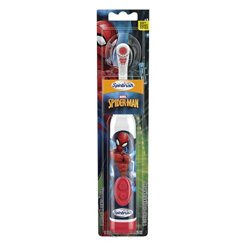 Spiderman Kid’s Spinbrush Electric Battery Toothbrush  Soft  1 ct