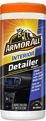 Armor All Natural Finish Interior Detailer Car Wipes (25 Count)