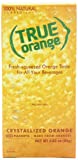 (100 Packets) True Orange Sugar Free, On-The-Go, Caffeine Free Powdered Drink Mix