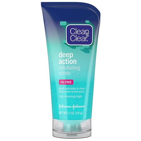 Clean & Clear Oil-Free Deep Action Exfoliating Facial Scrub  5 oz