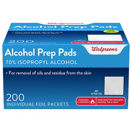 Walgreens 70% Isopropyl Alcohol Prep Pads - 200.0 ea