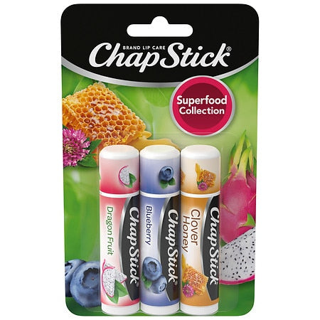 ChapStick SuperFood Collection Lip Balm Sticks; Dragon Fruit, Berry and Honey - 3.0 ea
