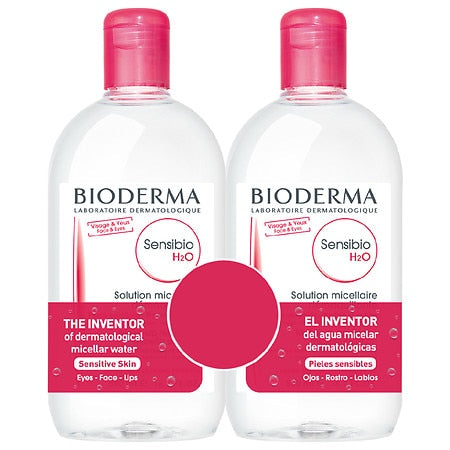 Bioderma Sensibio H2O Micellar Water Makeup Remover - 16.7oz2pk