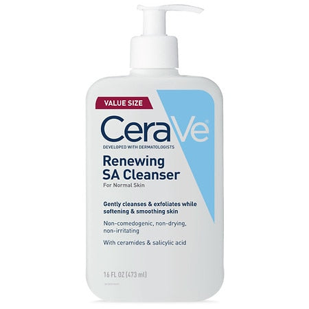 CeraVe Fragrance-Free Face Renewing SA Face Wash - 16 fl oz