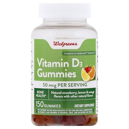 Walgreens Vitamin D3 2000 IU Gummies Fruit - 150.0 ea