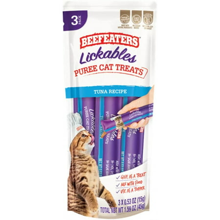 1.59 oz Beefeaters Lickables Tuna Puree Cat Treats