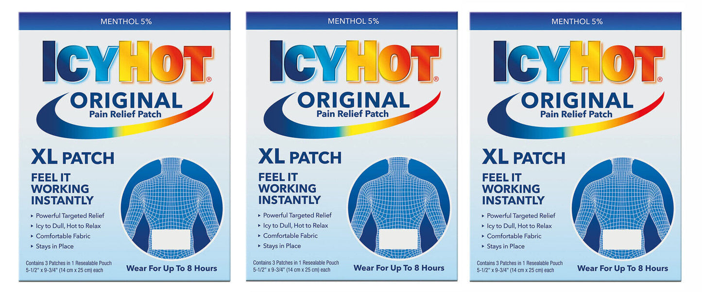 Icy Hot Medicated Patch Back - Extra Large - 3ct