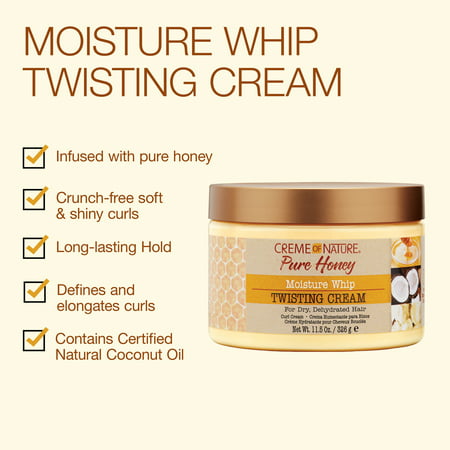 Creme of Nature Pure Honey Moisture Whip Twisting Cream  11.5 oz