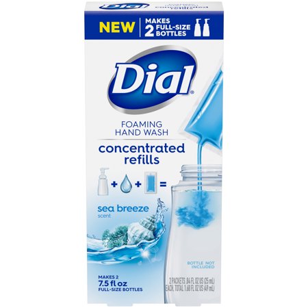 Dial Foaming Hand Wash Concentrated Refill  Sea Breeze-scented  2 pack  1.68 fl oz