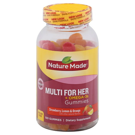 Nature Made Women's Multivitamin + Omega-3 Gummies - Strawberry, Lemon & Orange - 150ct