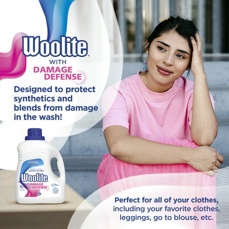 Woolite Damage Defense Liquid Laundry Detergent  66 Loads  Regular and HE Washers  100 Fl Oz  Packaging may vary