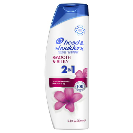 Head and Shoulders 2 in 1 Dandruff Shampoo and Conditioner  Smooth and Silky  12.5 oz