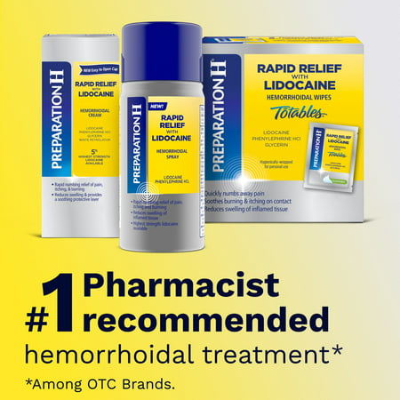 Preparation H Rapid Relief Hemorrhoidal Spray  No-Touch Spray - 3.8 Oz