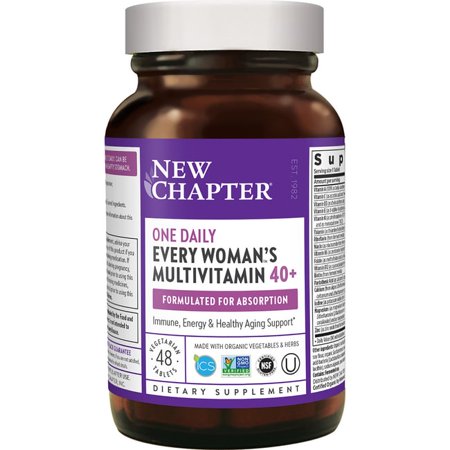 New Chapter One Daily Every Woman s Multivitamin 40+ 48 Veg Tabs