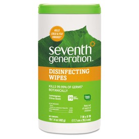 Seventh Generation Lemongrass Citrus Disinfecting Wipes - 70ct