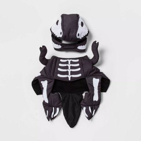 HYDE & EEK! BOUTIQUE Dino Skeleton LED Frontal Dog Costume  L