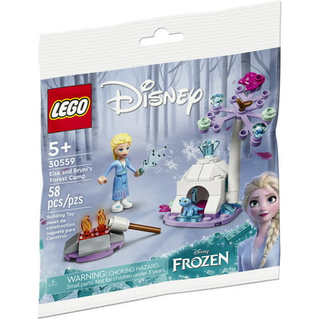 LEGO Disney Princess Elsa and Bruni’s Forest Camp 30559