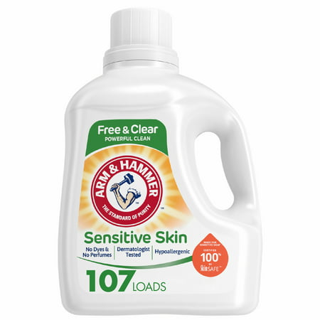 Arm & Hammer Sensitive Skin Free & Clear  107 Loads Liquid Laundry Detergent  144.5 Fl oz