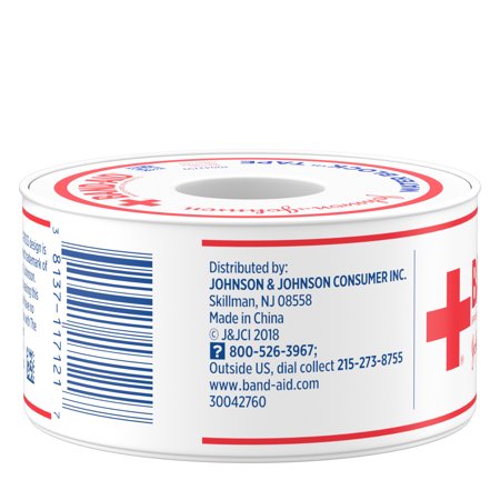 J&J BANDAID FIRST AID 1 INCH 10 YARDS WATERPROOF TAPE