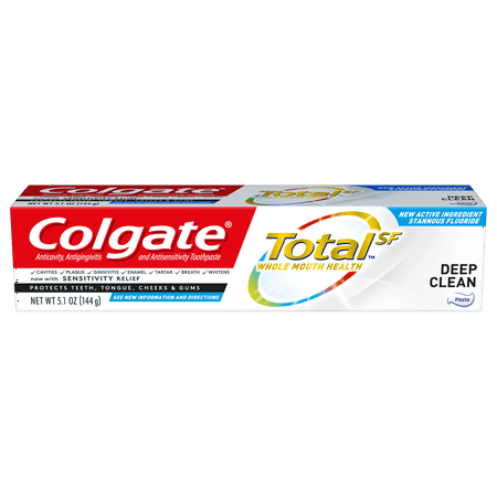 Colgate Total Deep Clean Toothpaste for Gingivitis Protection on Gums with Sensitivity Relief - 4.8oz