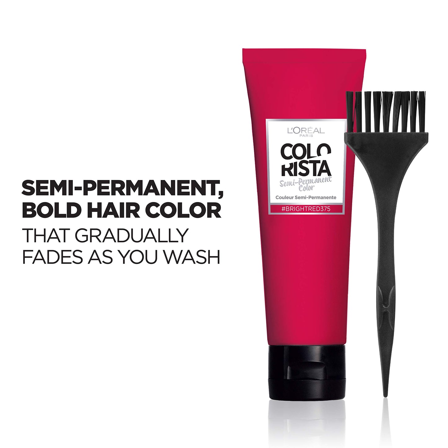 L Oreal Paris Colorista Semi-Permanent Hair Color - Light Bleached Blondes  Bright Red  1 kit