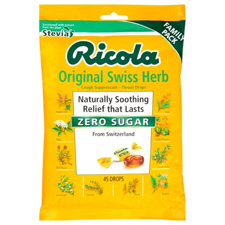 (Pricecase)Ricola - Cghdrop Mnthrb Sugar Free Wstvia - Case of 6 - 45 CT